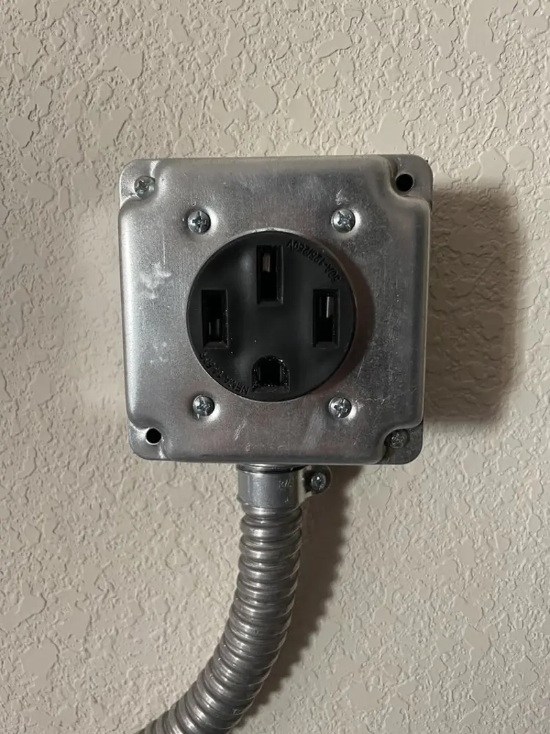 NEMA 14-50 outlet installed for Electrical Panel Upgrade in Galesburg